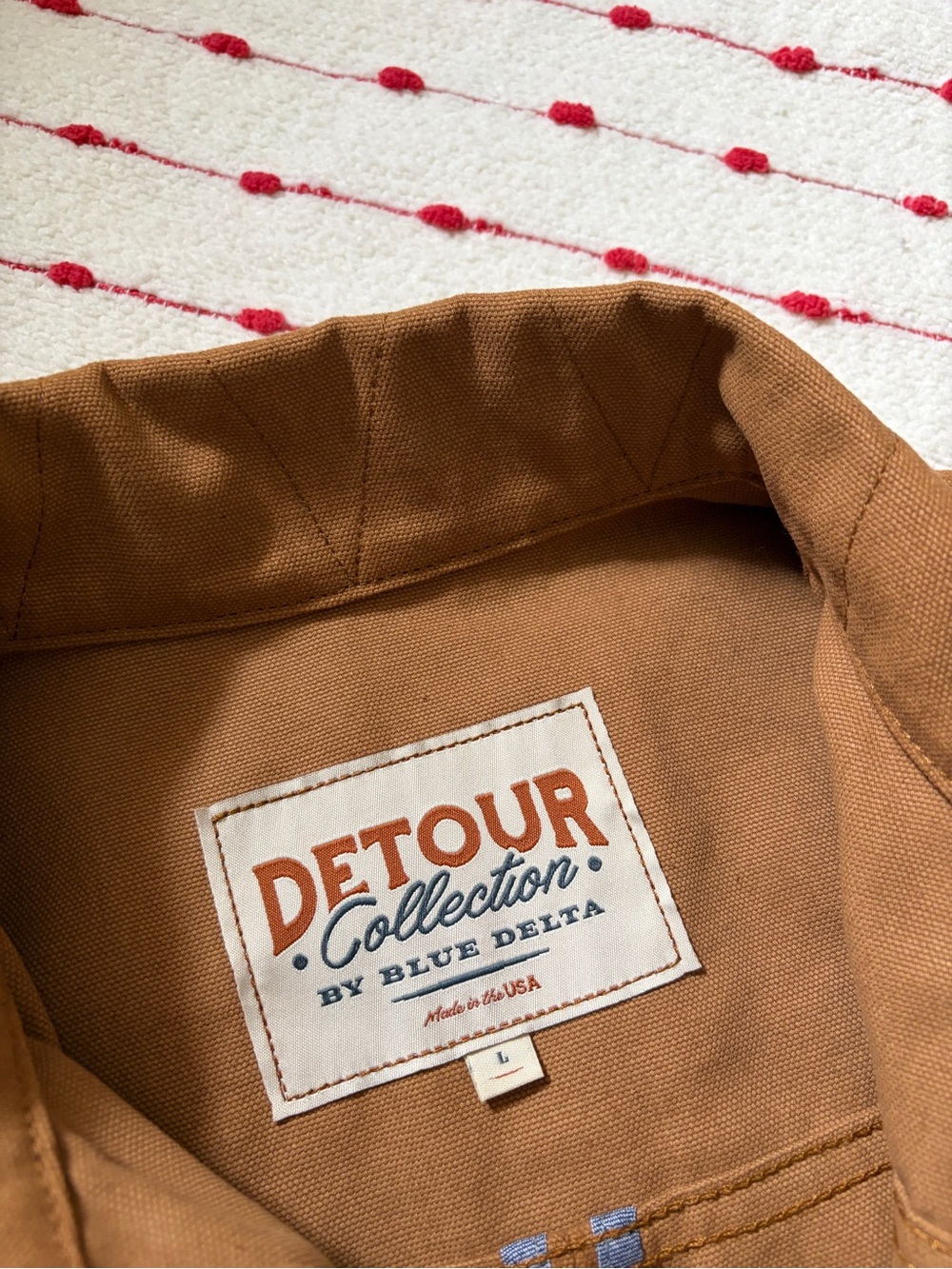 Blue Delta Detour Collection Canvas Jacket Size Large - Picture 3 of 7